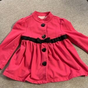 Stylish Pink Kids Pink Sweater Coat Valentines Day 💖 3T
